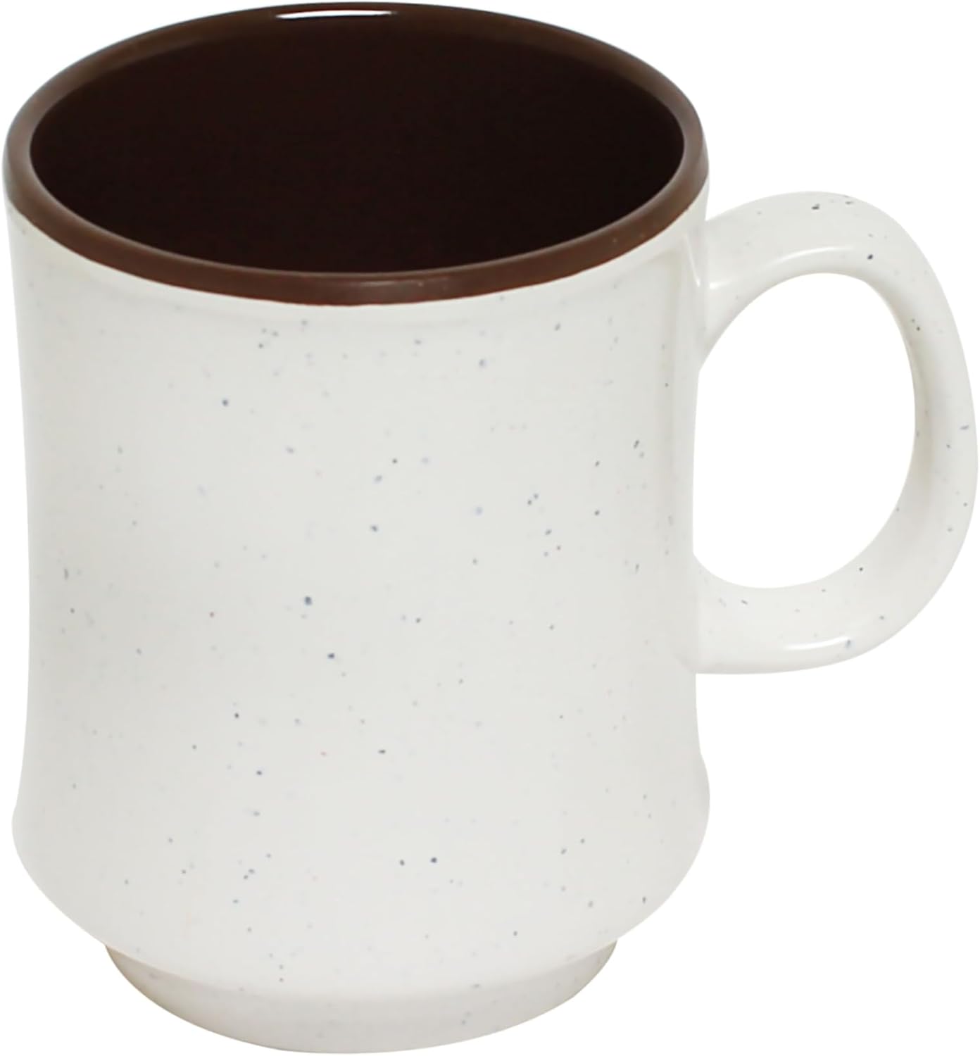 9 oz Arcadia Two-Tone Mug Round Base Melamine Set of 12- Dishwasher Safe Break-Resistant Coffee Cup Set Reusable Plastic Cup for Latte Cappuccino Cocoa Hot Tea Home Cafe Restaurants