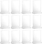 4” x 6” Acrylic Menu Sign Photo Table Holders Clear- Upright Table Desk Displays Double Sided Table Menu Stands Picture Frames for Wedding Table Numbers Restaurant Signs