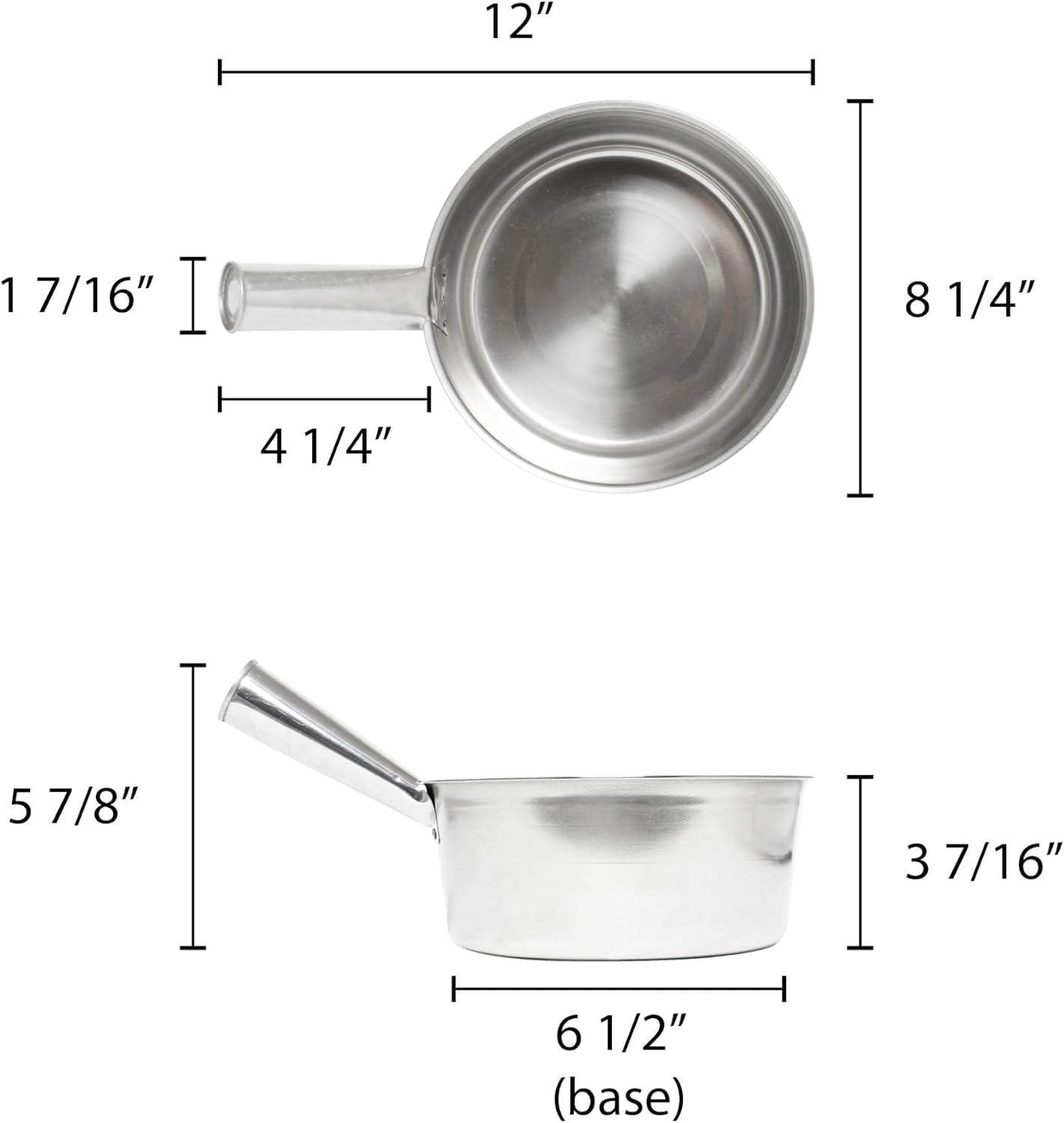 2  Quart Water Ladle Stainless Steel Body with Welded Handle- Steel Dipper Water Ladle Soup Ladle Spoon Long Handle Water Scoop Cup Household Accessories Home Kitchen