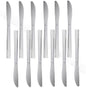 Domilion Stainless Steel Set of 12- Stainless Steel Flatware Silverware Cutlery Kitchen Tableware Set for Home Restaurant for Stirring Coffee Dessert Ice Cream Cappuccino