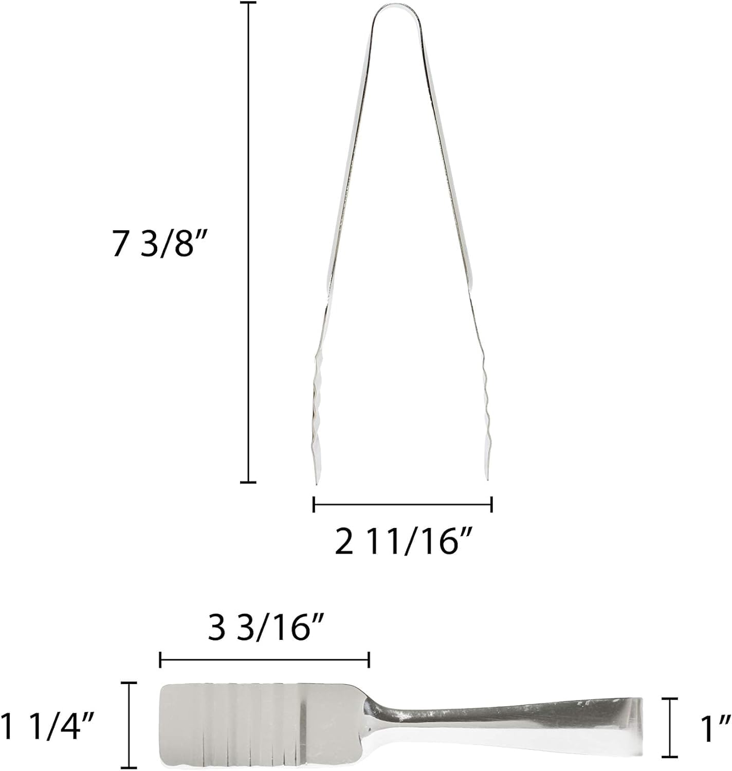 Pastry Tong Stainless Steel - Serving Tongs Kitchen Tongs for Appetizers Tea Party Coffee Bar Desserts Perfet for Buffets Home and Restaurants Food Tong Buffet Tong Appetizer