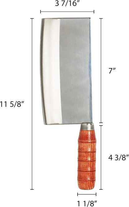 Stainless Steel Kimli Knife with Wooden Handle- Meat Chopper for Butcher Slicing Vegetables Butcher Chopper Kitchen Knife for Home Kitchen and Restaurant