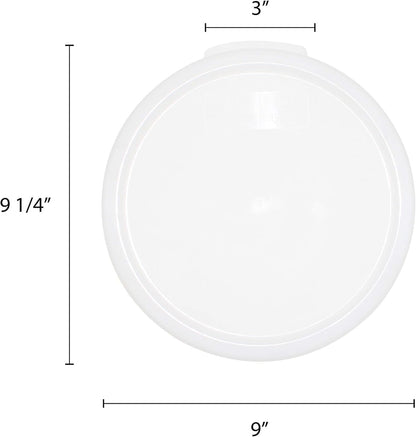 Round Food Storage Container Polypropylene - Commercial Food Storage Containers Meal Prep Containers Reusable Food Containers for Pantry Kitchen Storage Organization