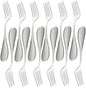 Set of 12 Stainless Steel York - Stainless Steel Silverware Flatware Cutlery Kitchen Tableware Set for Home and Restaurant