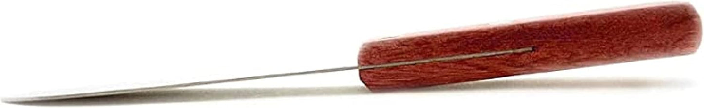 7” Stainless Steel Straight Edge Wide Butter Spreader with Wood Handle Set of 4 - Sandwich Cream Cheese Condiment Knives