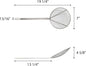 Round Wire Skimmer Nickel Plated- Mesh Strainer Skimmer Kitchen Utensil Food Strainer Skimmer Spoon for Cooking Sieve Sifters Rice Quinoa Pasta Fruits Vegetables