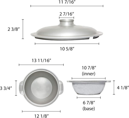 Aluminum Sam Bai Wok with Lid- Stir Wok Pan with Lid Fry Pans Cookware Chinese Wok Perfect for Home and Restaurants