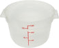 Round Food Storage Container Translucent Polypropylene- Commercial Food Storage Containers Meal Prep Containers Reusable Food Containers for Pantry Kitchen Storage Organization