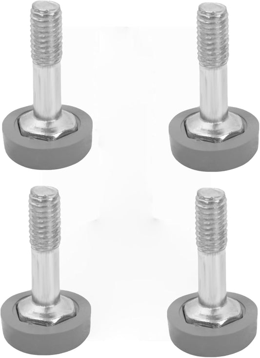Set of 4 Decorative 1” Leveling Foot with Polyethylene Foot- Leveling Foot Plate for Wire Shelf System