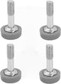 Set of 4 Decorative 1” Leveling Foot with Polyethylene Foot- Leveling Foot Plate for Wire Shelf System