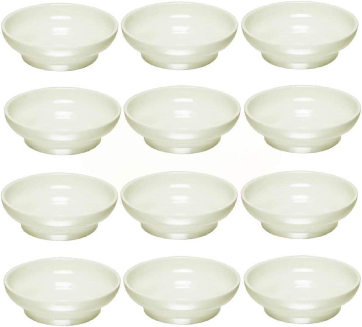Set of 12 Salsa Dish Melamine - Perfect for Salsa Guacamole Cheese Condiments Dipping Sauces Mexican Fiesta Serving Side Dish For Chip Dip Guac Pinch Condiments