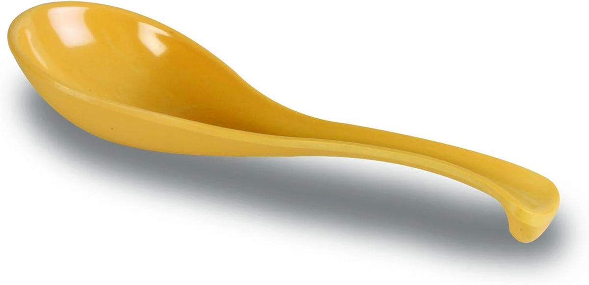 1 oz Asian Soup Spoon Melamine Set of 12 - Break-Resistant Soup Spoons, Table Spoons, Ramen Spoons, Japanese Soup Spoons for Dumpling, Miso, Pho, Wonton, Noodles