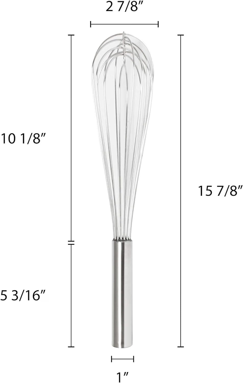 Stainless Steel Whip/Whisk - Kitchen Wire Whisk Kitchen Whisk Balloon for Whisking Beating Blending Ingredients and Mixing Sauces Whisk for Cooking