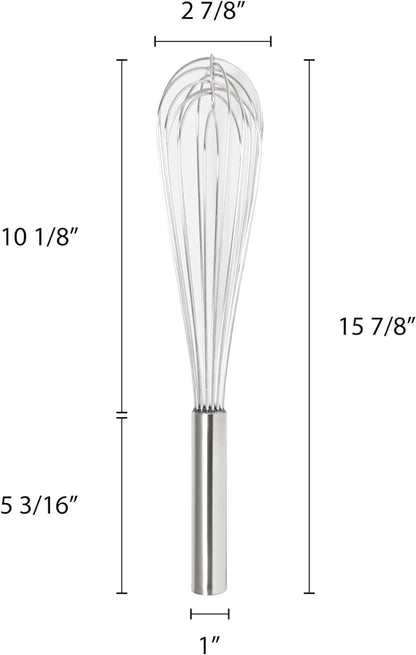 Stainless Steel Whip/Whisk - Kitchen Wire Whisk Kitchen Whisk Balloon for Whisking Beating Blending Ingredients and Mixing Sauces Whisk for Cooking