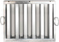 Stainless Steel Commercial Kitchen Hood Filter - Restaurant Hood Filters Range Hood Filter Range Hood Baffle Grease Filter for Restaurant Kitchen Exhaust Hoods