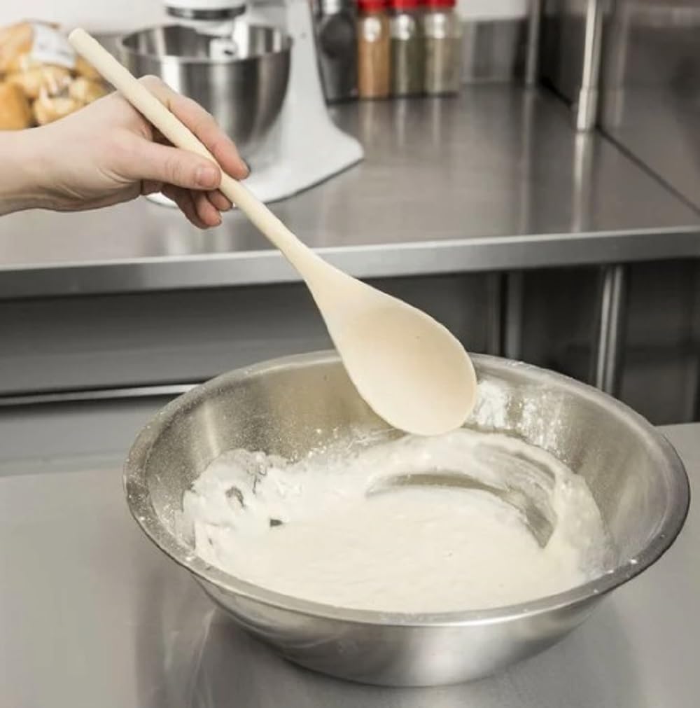Classic Wooden Cooking Spoon Utensils Birchwood - Wooden Spoon Sets Wood Spoon Nonstick Utensil Comfort Grip Wood Spoons for Mixing Stirring Cooking