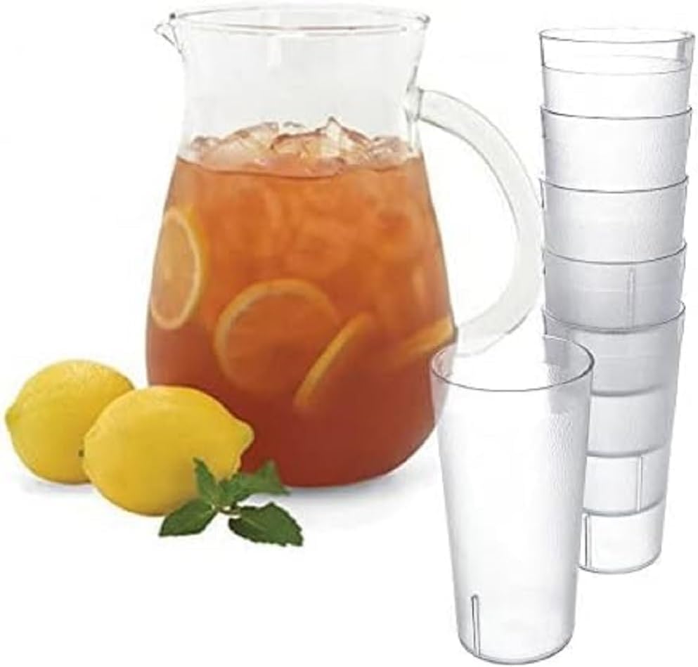 Pebbled Tumbler Drinking Cups Set of 12 - Reusable Premium Water Iced Tea Glasses Drinking Glasses Stackable Dishwasher Safe Break-Resistant for Home and Restaurants