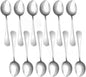 Stainless Steel - Tahoe Silverware Flatware Cutlery Kitchen Tableware Set for Home and Restaurant for Soup Spoons Round Spoons Metal Spoon Cutlery