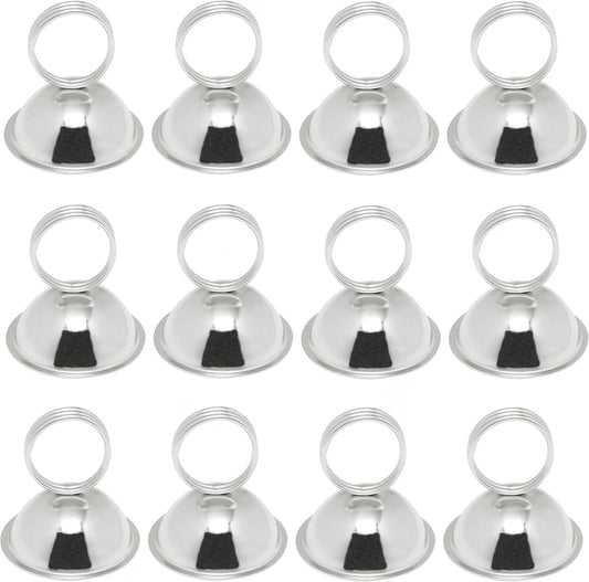 3 Ring Menu Clip Chrome Plated Iron Set of 12- Table Number Holders Place Card Holder Table Picture Holder Wire Photo Holder Clips Picture Note Photo Stand