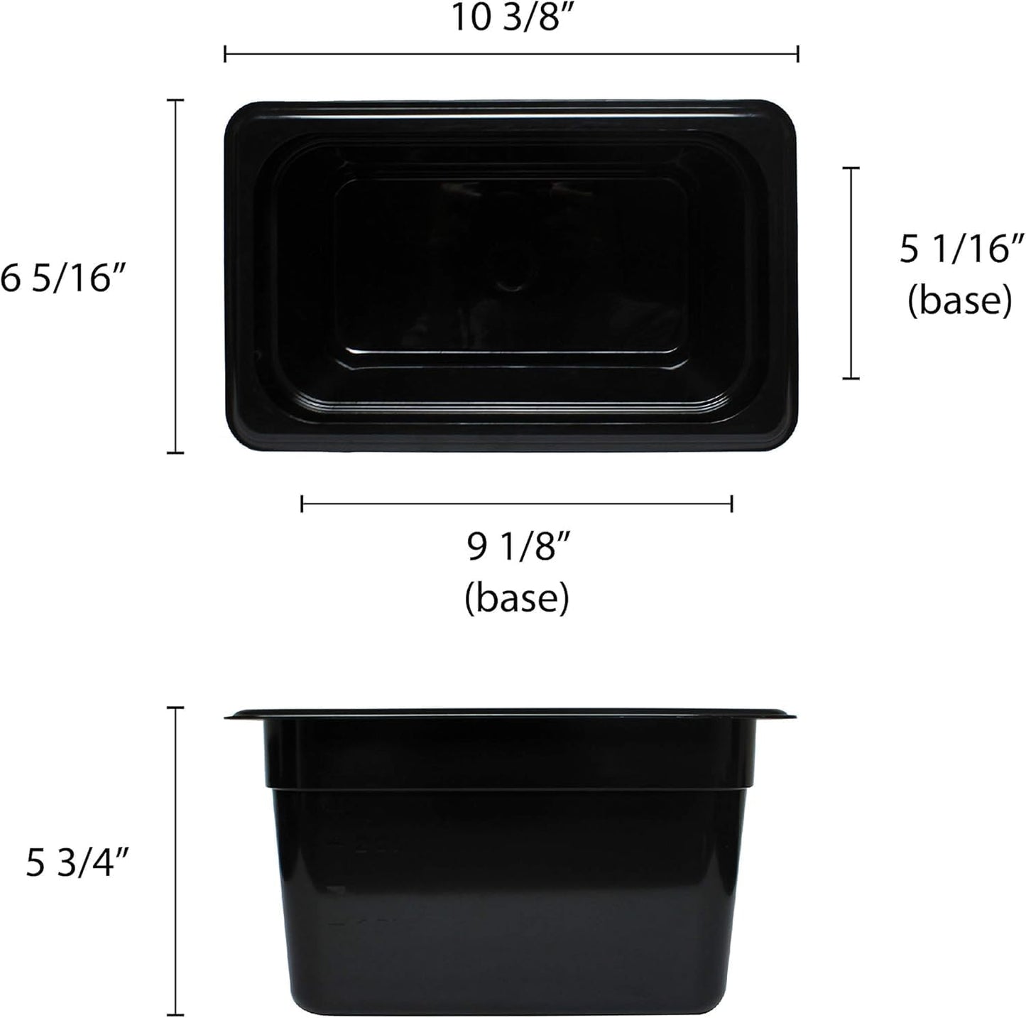 Deep Polycarbonate Food Pan - Commercial Restaurant Food Storage Containers Hotel Pans for Catering Buffets Restaurants Fruits Vegetables Corns