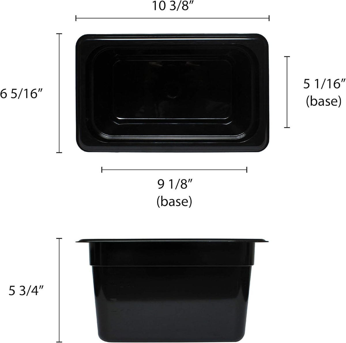 Deep Polycarbonate Food Pan - Commercial Restaurant Food Storage Containers Hotel Pans for Catering Buffets Restaurants Fruits Vegetables Corns