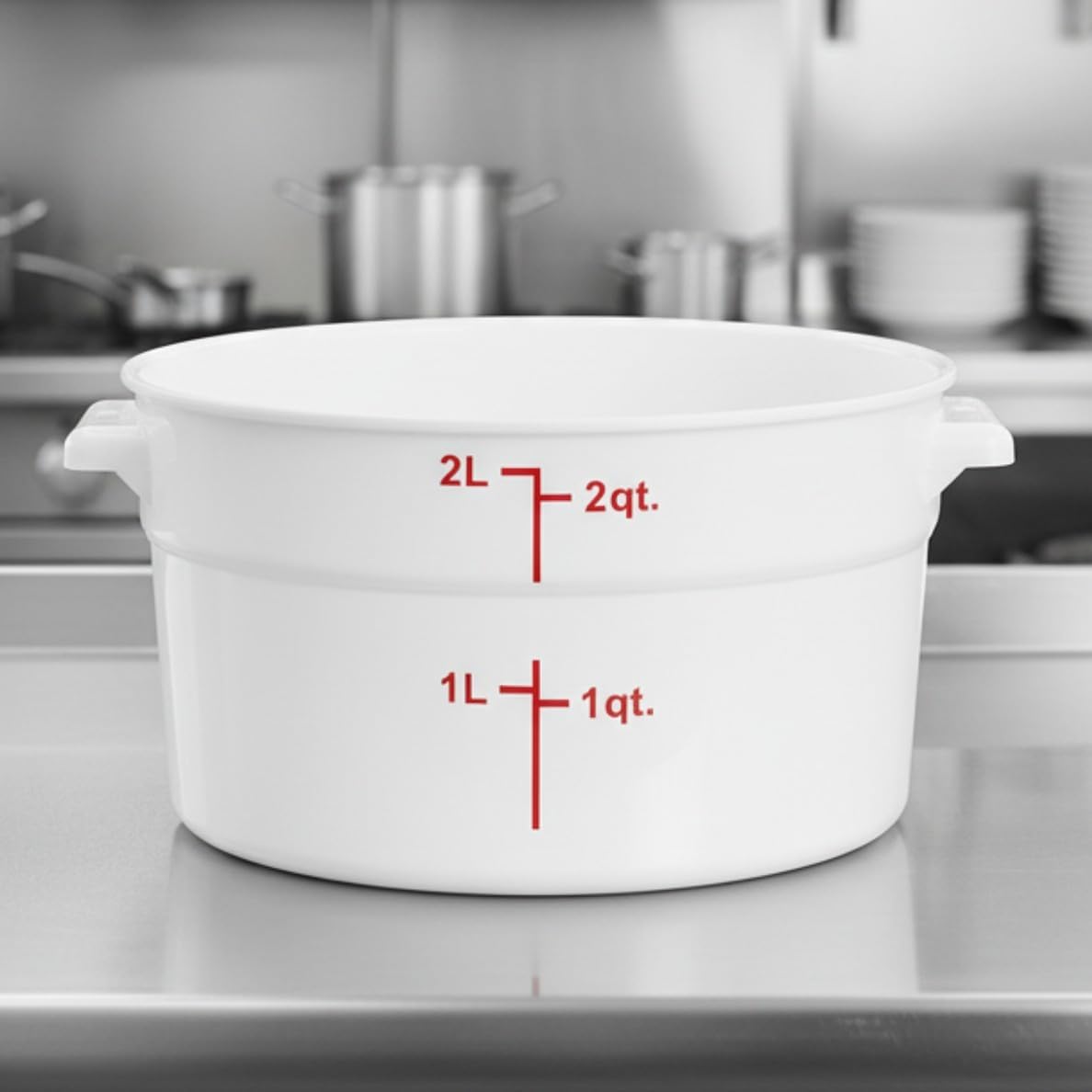 Round Food Storage Container Polypropylene - Commercial Food Storage Containers Meal Prep Containers Reusable Food Containers for Pantry Kitchen Storage Organization