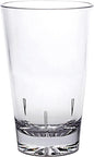 Mixing Glass Polycarbonate with Starburst Heavy Base Clear Color Comes in each- Beverage Plastic Drinking Glass Shatterproof Drinking Cup Reusable Drinking Tumbler Plastic