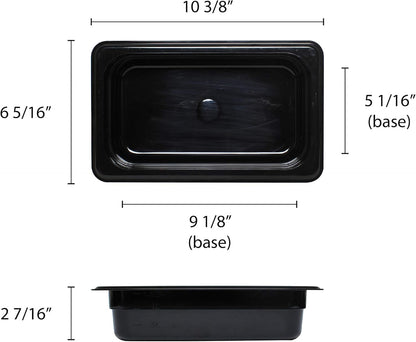 Deep Polycarbonate Food Pan - Commercial Restaurant Food Storage Containers Hotel Pans for Catering Buffets Restaurants Fruits Vegetables Corns