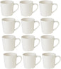 7 oz Mug/Cup Melamine Set of 12- Dishwasher Safe Break-Resistant Coffee Cup Set Reusable Plastic Cup for Latte Cappuccino Cocoa Hot Tea Mocha Home Cafe Restaurants