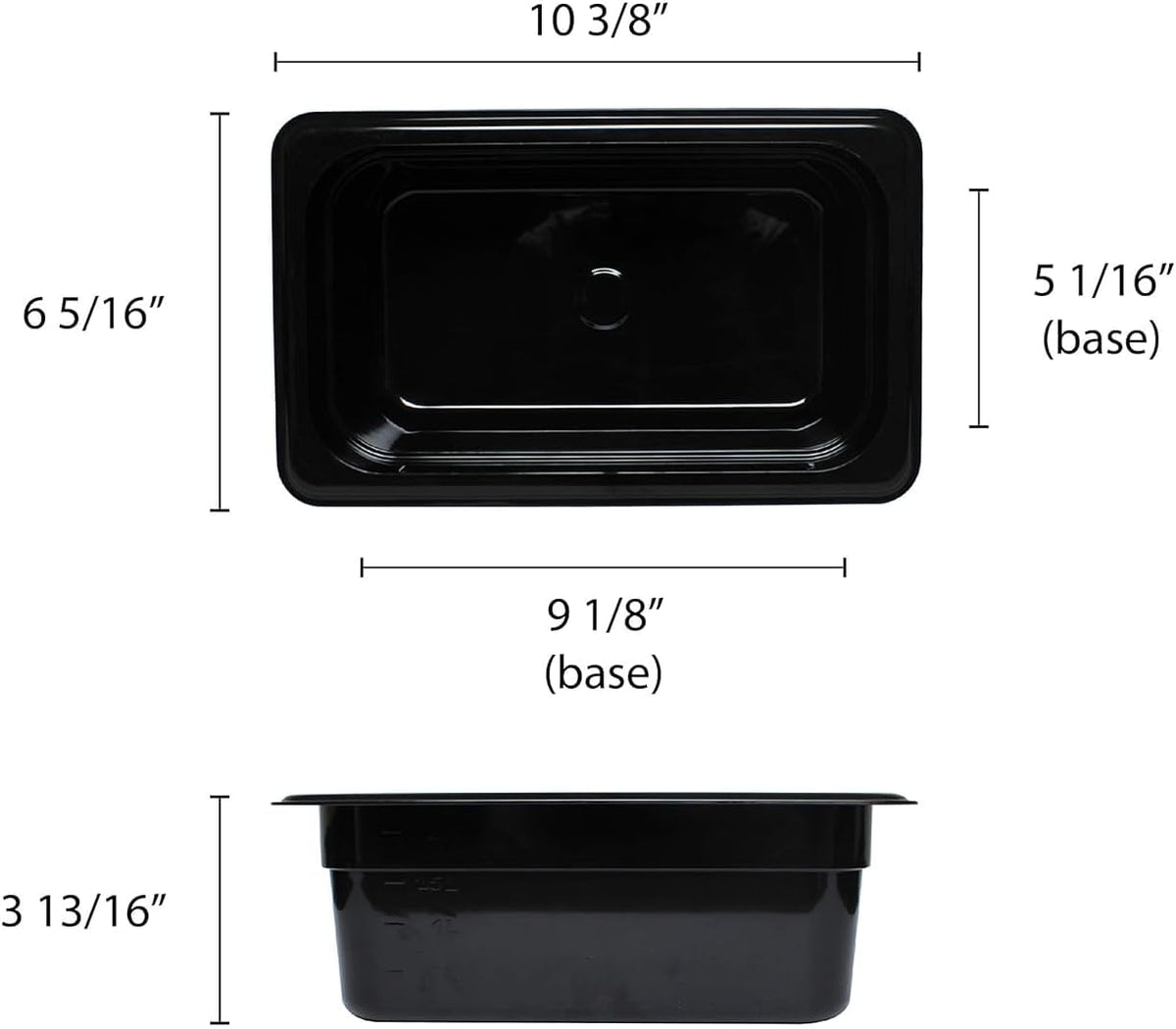 Deep Polycarbonate Food Pan - Commercial Restaurant Food Storage Containers Hotel Pans for Catering Buffets Restaurants Fruits Vegetables Corns