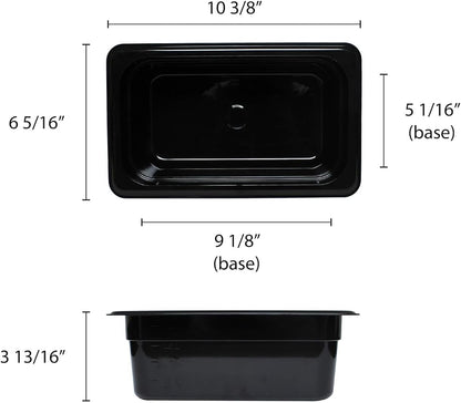 Deep Polycarbonate Food Pan - Commercial Restaurant Food Storage Containers Hotel Pans for Catering Buffets Restaurants Fruits Vegetables Corns