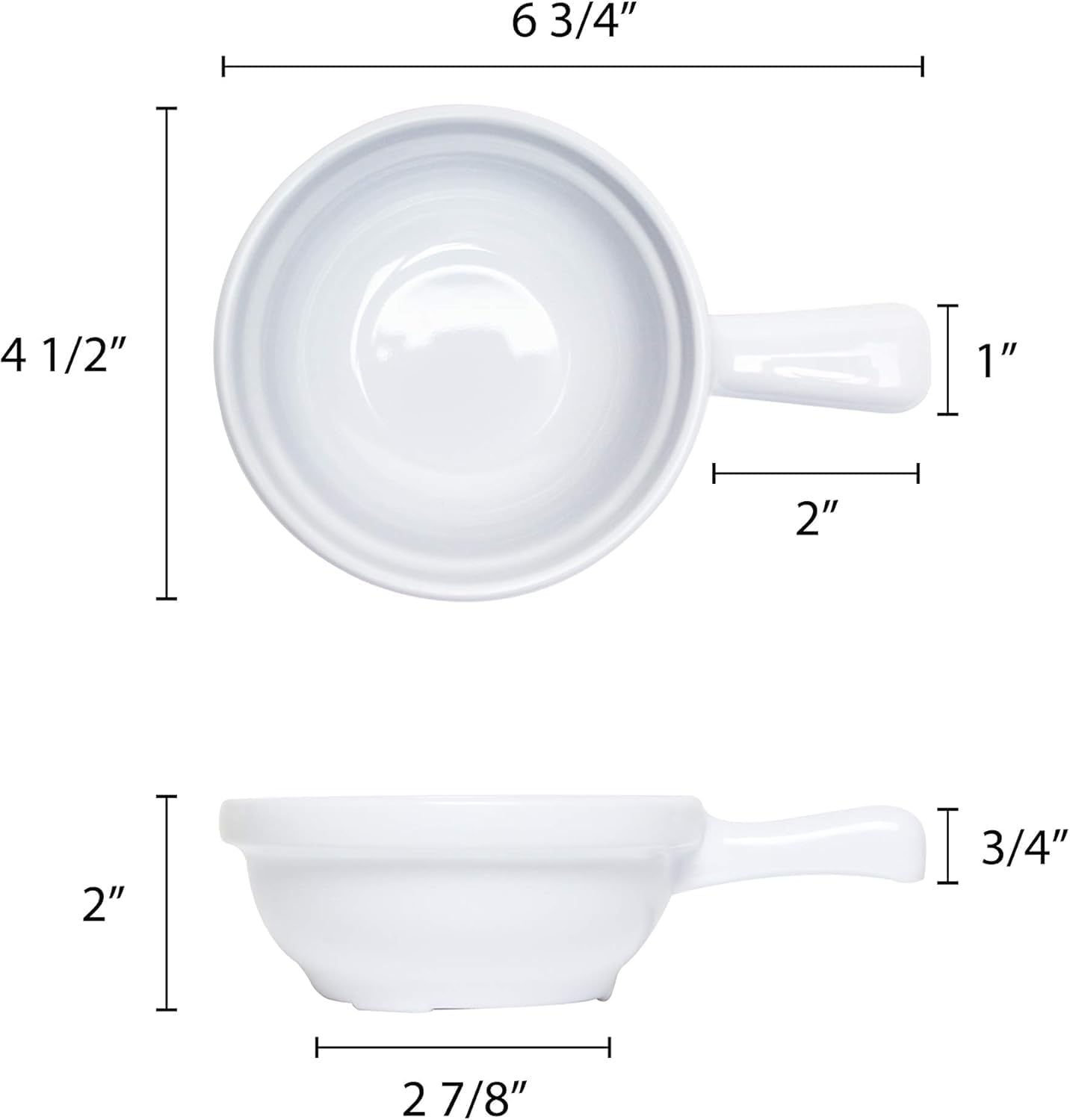 10 oz Soup Bowls with Handle Melamine Set of 12- Dishwasher Safe Break-Resistant Reusable Bowls Serving Soup Bowl Broth Cups Soup Bowls Ice Cream Dipping Sauce