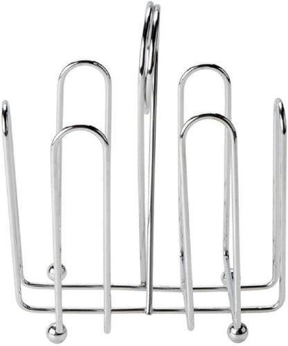 Sugar Packet Holder Chrome Plated Set of 2- Metal Sweetener Container Coffee Accessories Sugar Caddy Holder for Restaurant Home Sugar Tea Bag Basket