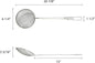 Round Reinforced Skimmer with Extra Long Handle Nickel Plated- Cooking and Frying Pasta Skimmer Spoon Frying Spoon Cooking Utensil Sets for Home Restaurant