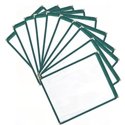 Single Restaurant Menu Covers 1 Page 2 View Set of 10- Crystal Clear Menu Covers Fits A4 Size Paper Menu Sleeve Menu Folder Menu Book Holders for Bar Cafe Restaurant