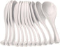 1 oz Asian Soup Spoon Melamine Set of 12 - Break-Resistant Soup Spoons, Table Spoons, Ramen Spoons, Japanese Soup Spoons for Dumpling, Miso, Pho, Wonton, Noodles