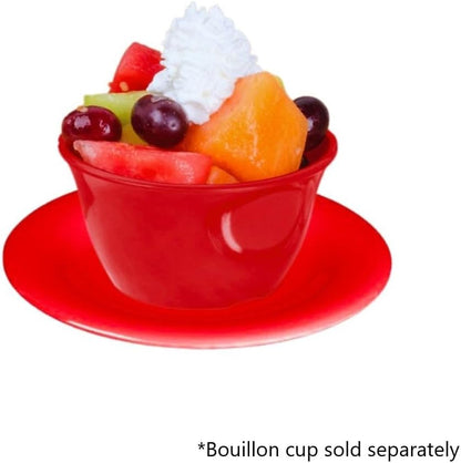 5-1/2” Saucer Melamine Set of 12 for Bouillon Cup/Mug Cup - Dishwasher Safe Break-Resistant Appetizer Dessert Plates Coffee Cup Saucers Drinkware Home Cafe Restaurants