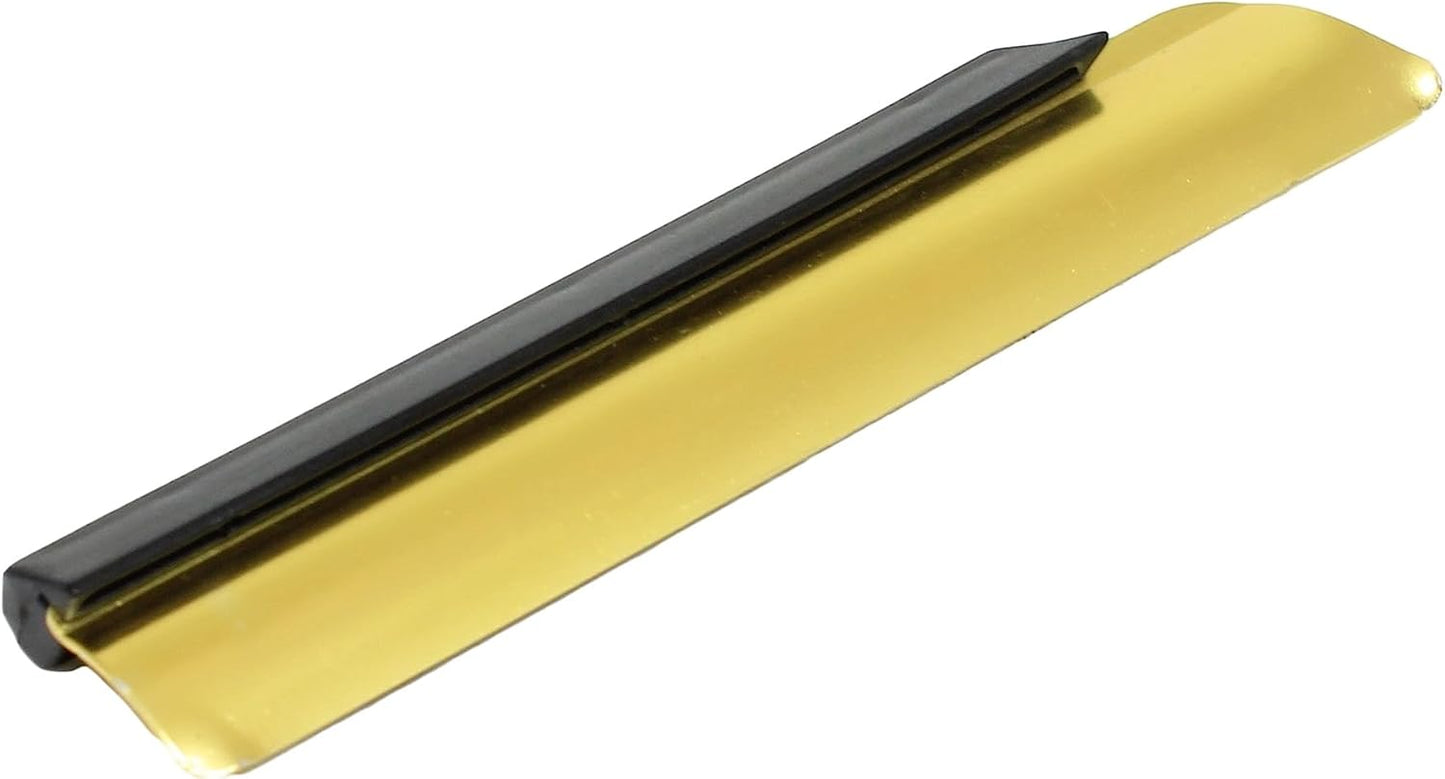 5 1/2" Aluminum Deluxe Crumb Sweeper Gold Color Set of 6- Table Crumbers for Tablecloth in Restaurants and Homes Servers Waiters Waitresses Tool