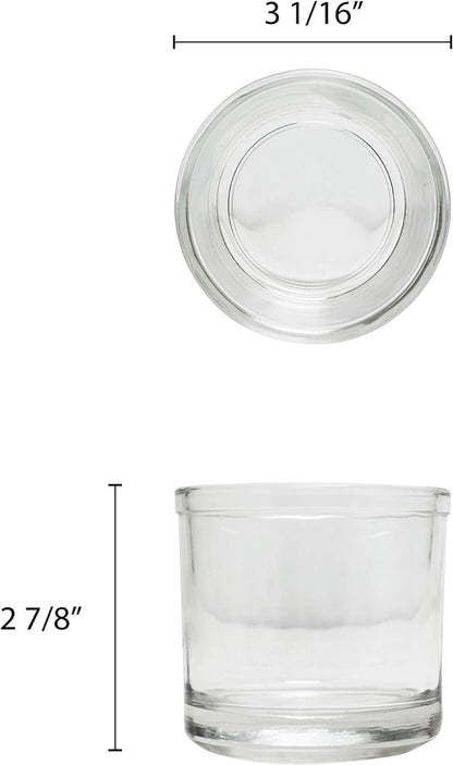 7 oz Condiment Jar Glass Body with Stainless Steel Lid- Spice Jar Condiment Container Seasoning Organizer Glass Condiment Container for Spice Salt Sugar Restaurants