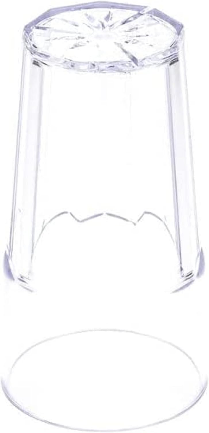 Diamond Tumbler/Drinking Cups Polycarbonate Set of 12-Premium Iced Tea Glasses Stackable Reusable Drinking Glasses Dishwasher Safe Break-Resistant for Home Restaurants