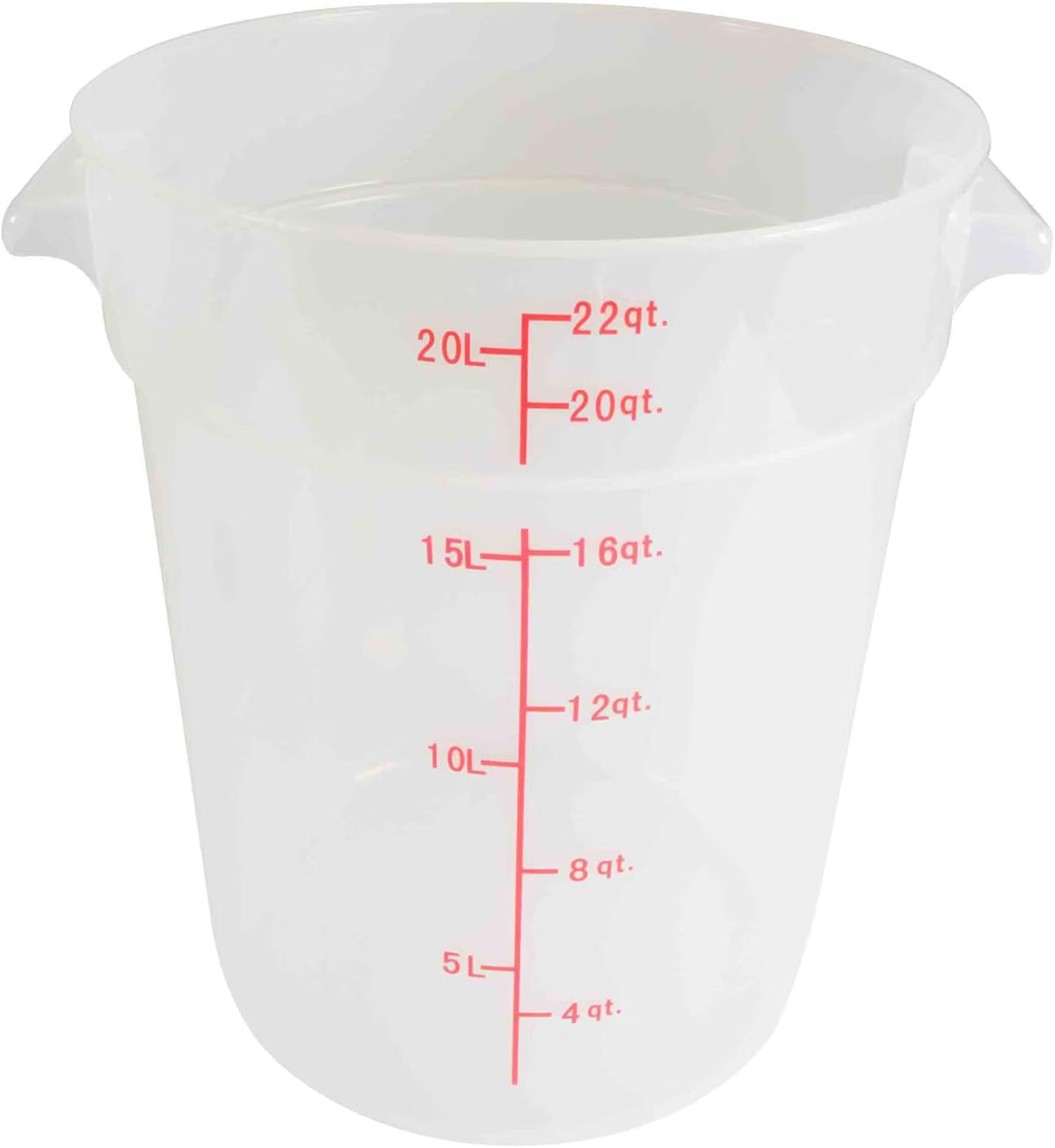 Round Food Storage Container Translucent Polypropylene- Commercial Food Storage Containers Meal Prep Containers Reusable Food Containers for Pantry Kitchen Storage Organization