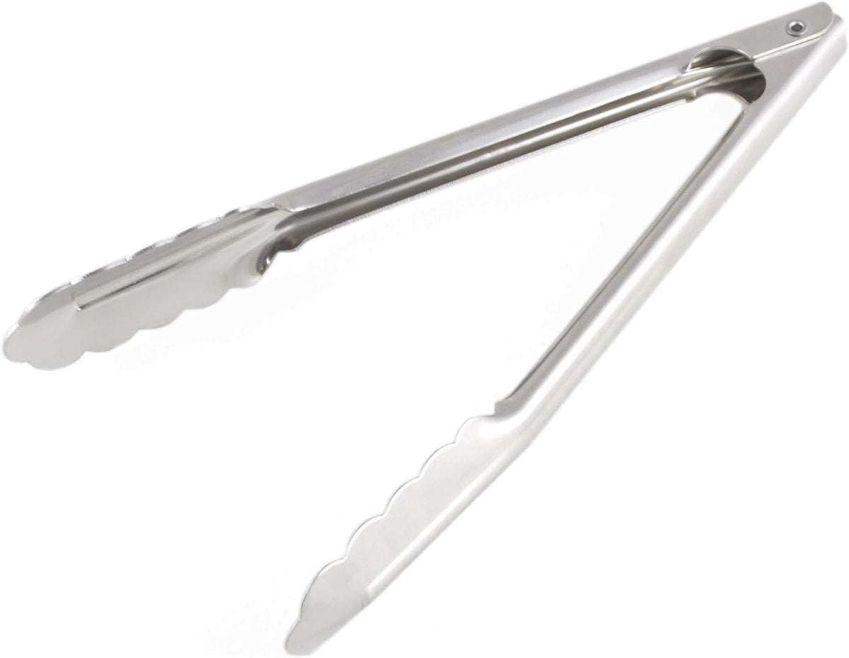 Stainless Steel Coiled Spring Utility Tong Extra Heavy Duty Set of 3- Kitchen Tongs Metal Food Tongs Premium Stainless Steel Tongs for Cooking Food Salad Grilling Barbecue BBQ Buffet