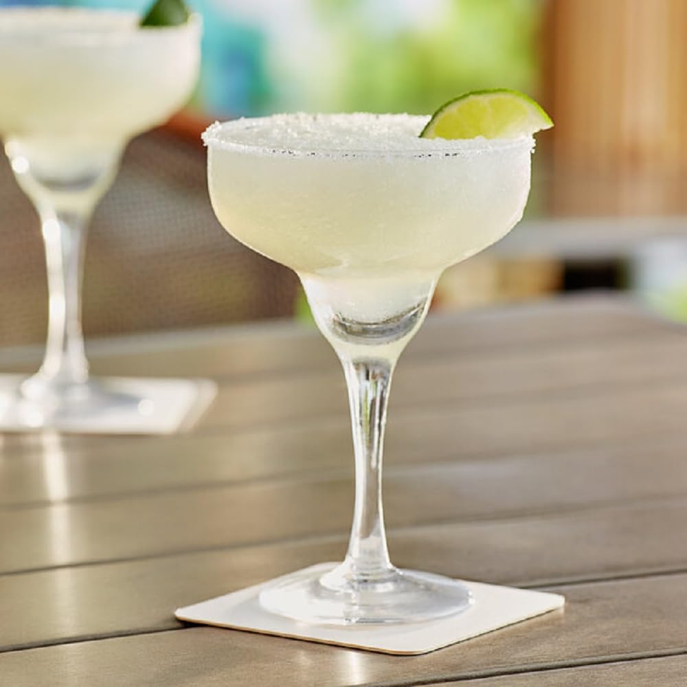 Margarita Glass Polycarbonate Clear Color- Stemware Beverage Plastic Drinking Glass Margarita Cup Martini Frozen Daiquiri Frozen Cocktail Glass