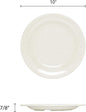 San Marino Round Plates Melamine Set of 12- Dishwasher Safe Break-Resistant Reusable Plates Kitchen Plates Dinnerware Appetizer Plates Serving Plate
