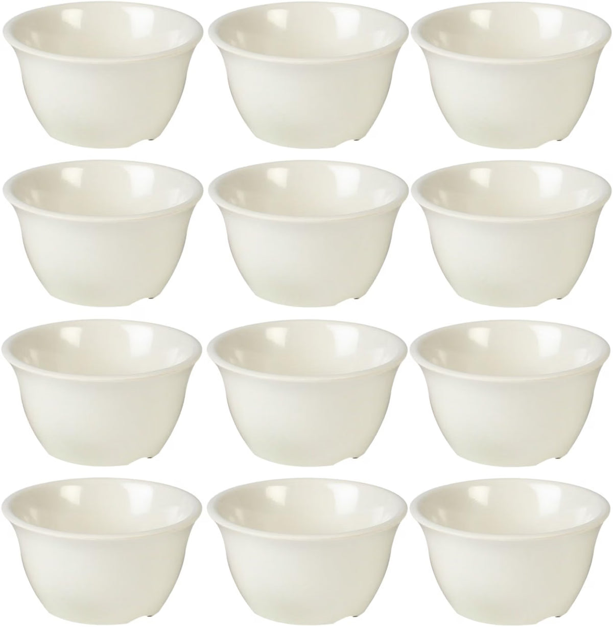 Bouillon Cup Color Melamine Set of 12- Dishwasher Safe Break-Resistant Reusable Bowls Serving Soup Bowl Broth Cups Soup Bowls Ice Cream Dipping Sauce