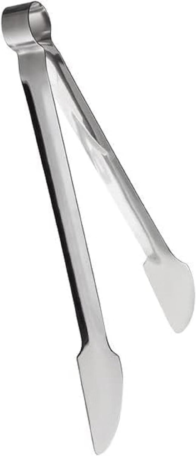 Hamburger Tong Stainless Steel- Heavy Duty Flipping Tongs Multifunctional Stainless Steel Food Tongs for Beefsteak Bread Hamburger BBQ Meats Pizza Pies Bread Fish