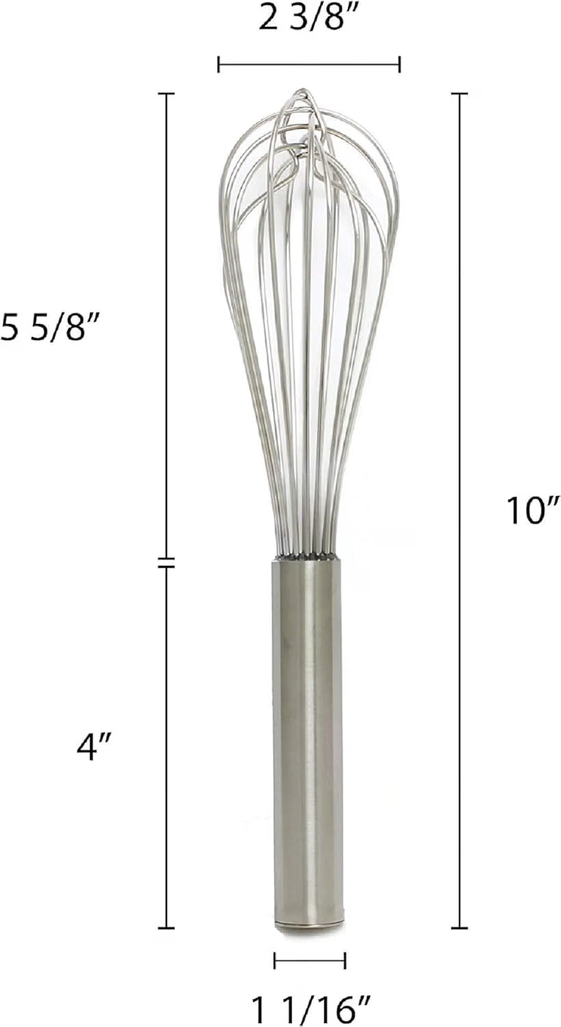 Stainless Steel Whip/Whisk - Kitchen Wire Whisk Kitchen Whisk Balloon for Whisking Beating Blending Ingredients and Mixing Sauces Whisk for Cooking