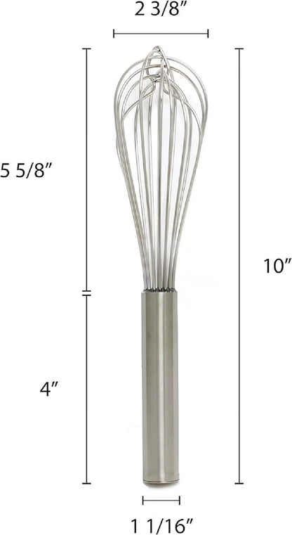 Stainless Steel Whip/Whisk - Kitchen Wire Whisk Kitchen Whisk Balloon for Whisking Beating Blending Ingredients and Mixing Sauces Whisk for Cooking