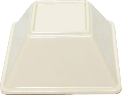 Square Bowl Passion Melamine - Dishwasher Safe Break-Resistant Serving Bowl Soup Bowl for Salads Rice Pasta Dessert Side Dishes Home Restaurants