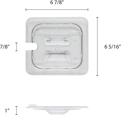 Solid Polycarbonate Food Pan Lid - Food Storage Container Cover Restaurant Commercial Hotel Pans Cover for Food Prep Fruits Vegetables Beans Corns